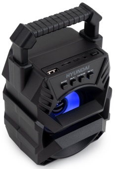 Колонка порт. Hyundai H-PS1000 черный 9W 1.0 BT/USB 10м 500mAh