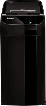 Шредер Fellowes AutoMax 450C черный с автоподачей (секр.P-4) фрагменты 450лист. 68лтр. скрепки скобы пл.карты CD