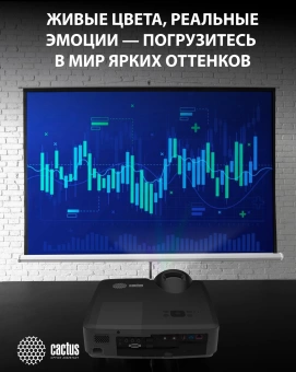 Проектор Cactus Bright CS-V1.B 3LCD 4000Lm ANSI (1024x768) 30000:1 ресурс лампы:10000часов 1xUSB typeA 1xUSB typeB 2xHDMI 4кг Проектор Cactus Bright CS-V1.B 3LCD 4000Lm ANSI (1024x768) 30000:1 ресурс лампы:10000часов 1xUSB typeA 1xUSB typeB 2xHDMI 4кг