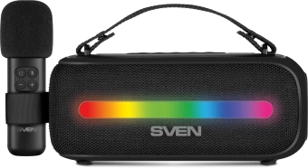 Колонка порт. Sven PS-255 черный 12W 2.0 BT 3600mAh (SV-022563)
