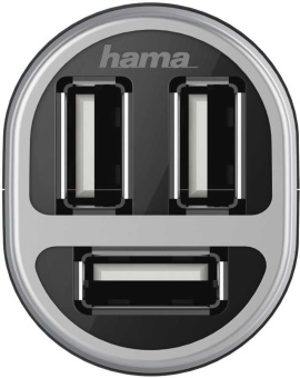 Автомобильное зар./устр. Hama H-173603 5W 2.1A+2.1A+1A 3xUSB универсальное черный (00173603)