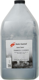 Тонер Static Control TRHM606-1160BOS черный флакон 1160гр. для принтера HP LJ M605/606/630MFP