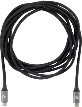 Кабель Digma D-TYPE-C-USB3.2-100W-4K-3M USB Type-C (m)-USB Type-C (m) 3м черный