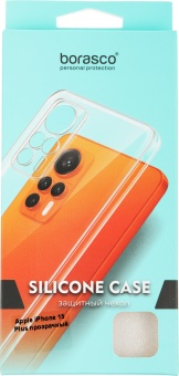 Чехол (клип-кейс) BoraSCO для Apple iPhone 15 Plus Silicone Case прозрачный (72410)