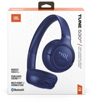 Гарнитура накладные JBL Tune 530BT синий беспроводные bluetooth оголовье (JBLT530BTBLUEU)