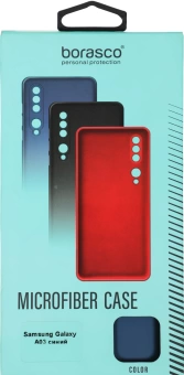 Чехол (клип-кейс) BoraSCO для Samsung Galaxy A03 Microfiber Case синий (70093)