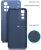 Чехол (клип-кейс) BoraSCO для Xiaomi Redmi 10 Microfiber Case синий (40473)