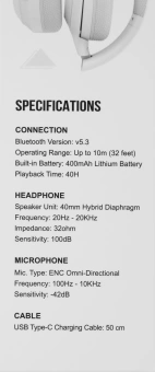 Гарнитура мониторные A4Tech Fstyler BH220 белый беспроводные bluetooth оголовье (BH220 WHITE)