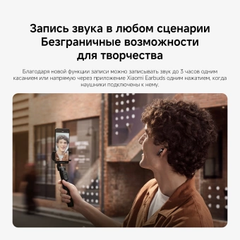 Гарнитура вкладыши Xiaomi Buds 5 M2341E1 серый беспроводные bluetooth в ушной раковине (BHR8116GL)