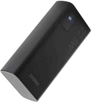 Мобильный аккумулятор Digma DGPF30A 30000mAh QC3.0/PD3.0 22.5W 3A 4xUSB-A/USB-C черный (DGPF30A22ABK)