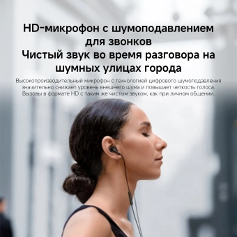 Гарнитура внутриканальные Xiaomi Type-C Earphones 1.25м белый проводные крепление за ухом (BHR8931GL)