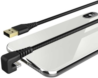 Кабель Hama 00187221 USB (m)-Lightning (m) 1.5м черный