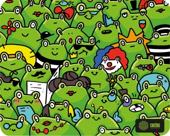 Коврик для мыши Cactus Frogs 300x250x3мм (CS-MP-D09M)