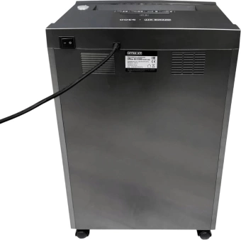 Шредер Office Kit S300 0,8x5 черный (секр.P-7) фрагменты 8лист. 33лтр. пл.карты CD