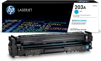 Картридж лазерный HP 203A CF541A голубой бар.в компл. (1300стр.) для HP M254/280/281