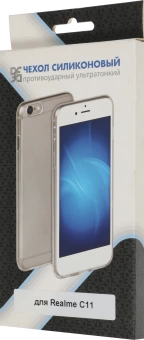 Чехол (клип-кейс) DF для Realme C11 rmCase-03 прозрачный (DF RMCASE-03)