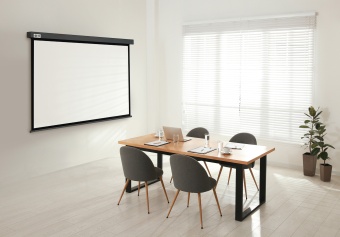 Экран Cactus 183x244см Wallscreen CS-PSW-183X244-SG 4:3 настенно-потолочный рулонный серый