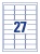 Этикетки Avery Zweckform L4784-20 29.6x63.5мм 27шт на листе/120г/м2/20л./белый ацетатный шелк самоклей. для лазерной печати