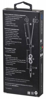 Наушники внутриканальные Оклик HP-S-210 1.2м красный проводные в ушной раковине (D1-1R)