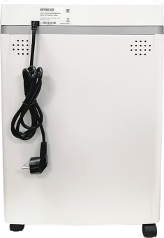 Шредер Office Kit S200TS 0,8x2 белый (секр.P-7) фрагменты 6лист. 25лтр. скобы пл.карты CD