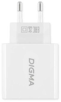 Сетевое зар./устр. Digma DGWC-3U-5A-WG 30W 3A (PD+QC) 3xUSB универсальное белый