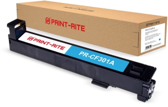 Картридж лазерный Print-Rite TRHGM7CPRJ PR-CF301A CF301A голубой (30000стр.) для HP CLJ Ent M880