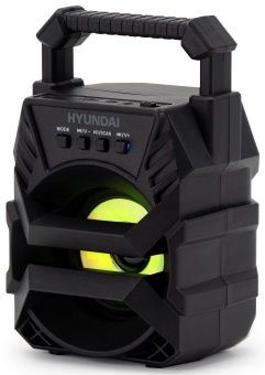 Колонка порт. Hyundai H-PS1000 черный 9W 1.0 BT/USB 10м 500mAh