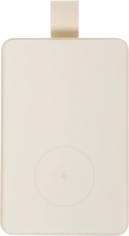 Мобильный аккумулятор Xiaomi BHR9074GL 6000mAh Qi 15W 2.4A USB-C беспров.зар. бежевый