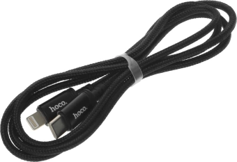 Кабель Hoco X89 Wind iP USB Type-C (m)-Lightning (m) 1м черный коробка