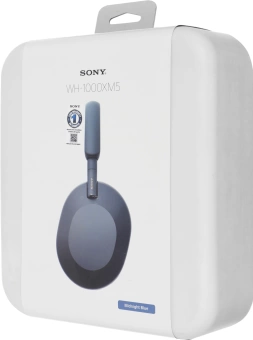 Гарнитура мониторные Sony WH-1000XM5 1.2м синий беспроводные bluetooth оголовье (WH-1000XM5/L)