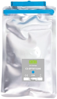 Картридж струйный Cactus CS-EPT973200 T9732 голубой (330мл) для Epson WorkForce WF-C869RD3TWFC/WF-C869RDTWF с чипом