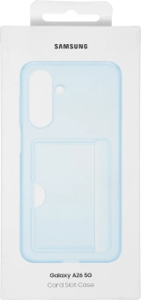 Чехол (клип-кейс) Samsung для Samsung Galaxy A26 Card Slot Case A26 голубой (EF-OA266TLEGRU)