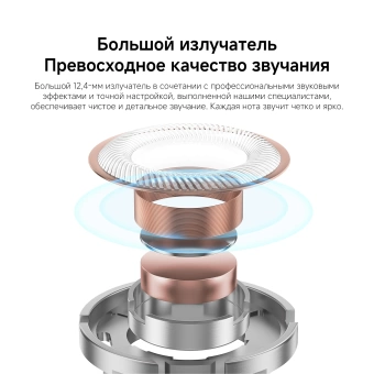 Гарнитура внутриканальные Xiaomi Type-C Earphones 1.25м белый проводные крепление за ухом (BHR8931GL)