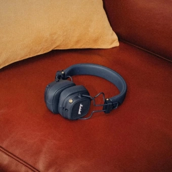 Гарнитура накладные Marshall Major V синий беспроводные bluetooth оголовье (MAJOR V MIDNIGHT BLUE)