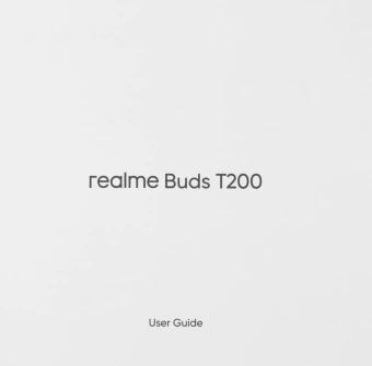 Гарнитура внутриканальные Realme Buds T200 белый беспроводные bluetooth в ушной раковине (6941764462076)