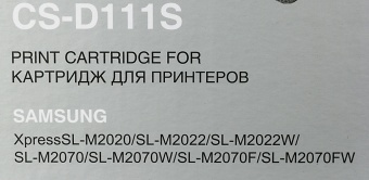 Картридж лазерный Cactus CS-D111S MLT-D111S черный (1000стр.) для Samsung Xpress M2022/M2020/M2021/M2020W/M2070