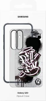 Чехол (клип-кейс) Samsung для Samsung Galaxy S25+ Rugged Flipsuit Case S25+ черный/прозрачный (EF-JS936CBEGRU)