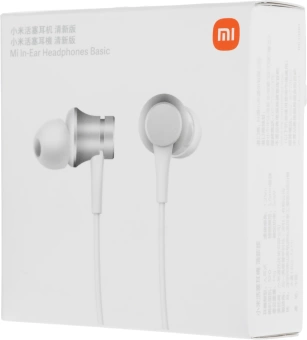 Гарнитура внутриканальные Xiaomi In-Ear 1.25м белый проводные в ушной раковине (ZBW4355TY)