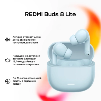 Гарнитура внутриканальные Xiaomi Redmi Buds 8 Lite синий беспроводные bluetooth в ушной раковине (BHR08OJGL)