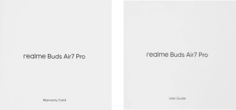 Гарнитура внутриканальные Realme Air 7 Pro (RMA2407) белый беспроводные bluetooth в ушной раковине (6941764461611)
