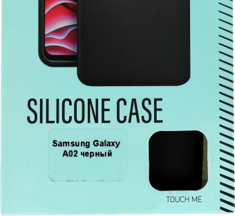 Чехол (клип-кейс) BoraSCO для Samsung Galaxy A02 Silicone Case черный (39906)