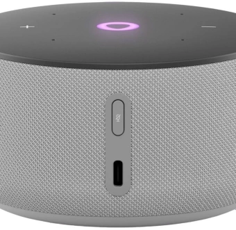 Умная колонка Yandex Станция Мини 3 Алиса серый 12W 1.0 BT/Wi-Fi (YNDX-00027GRY)