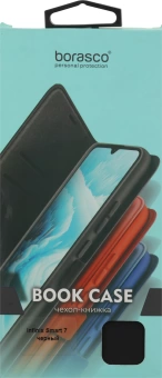 Чехол (флип-кейс) BoraSCO для Infinix Smart 7 71753 черный