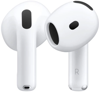 Гарнитура вкладыши Apple AirPods 4 A3050,A3053,A3058 белый беспроводные bluetooth в ушной раковине (MXP63ZA/A)