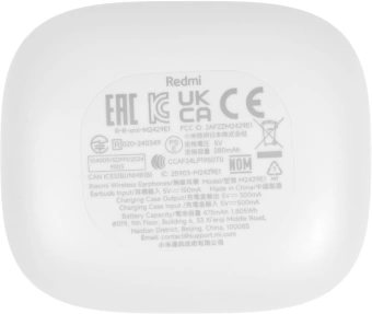 Гарнитура внутриканальные Xiaomi Redmi Buds 6 белый беспроводные bluetooth в ушной раковине (BHR9250GL)
