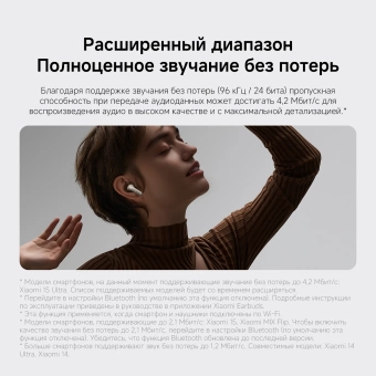 Гарнитура внутриканальные Xiaomi Buds 5 Pro WiFi-Black черный беспроводные bluetooth в ушной раковине (BHR9647GL)