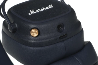 Гарнитура накладные Marshall Major V синий беспроводные bluetooth оголовье (MAJOR V MIDNIGHT BLUE)