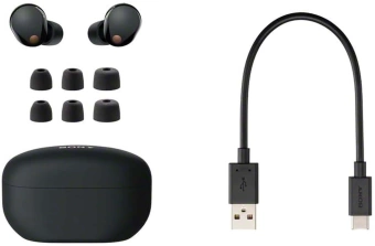 Гарнитура внутриканальные Sony WF-1000XM5 черный беспроводные bluetooth в ушной раковине (WF-1000XM5/BC)