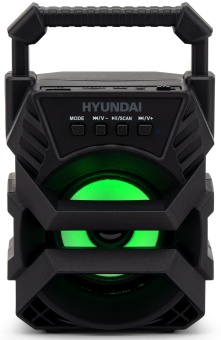 Колонка порт. Hyundai H-PS1000 черный 9W 1.0 BT/USB 10м 500mAh