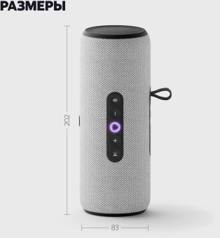 Умная колонка Yandex Станция Стрит Алиса серый 30W 2.0 BT/Wi-Fi 10м 3300mAh (YNDX-00030GRY)